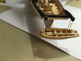 GAWEGM Wood Ship Model Kits for Adults to Build - Scale 1/100 1840 Halcon Baltimore Ship Wooden Model Kit, with Brass Upgrade Accessories, for Collections, DIY Handmade Crafts GAWEGM