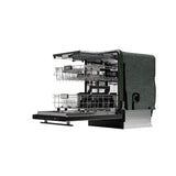 SHARP Slide-In Dishwasher, Stainless Steel Finish, 24" Wide, Soil Sensors, Premium White LED Interior Lighting, Smooth Glide Rails, Heated Dry Option, Responsive Wash Cycles, Power Wash Zone Sharp