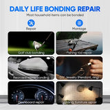 Clear 2 Part Epoxy Glue ClearWeld Waterproof Plastic Weld Adhesive to Metal, Plastics, PVC, Wood, Concrete, Ceramic, Fiberglass Surface Repair, Fishing rods, Wood Furniture, Automotive, DIY (1) Flinemon