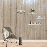 192" x 48" Natural Bamboo Wall Panel - Flexible Renewable Wainscoting for Interior Decor, Room Divider & Ceiling Tiles - Living Room, Bedroom, Office, Kitchen Island Decor bajingshanhu