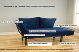 Best Futon Lounger - Frame ONLY - Sit Lounge Sleep - Small Furniture for College Dorm, Bedroom Studio Apartment Guest Room Covered Patio Porch SPACELY FRAME