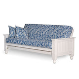 Nirvana Futons Cottage Style Futon Frame Only, Full Size, Satin White - Solid Wood Construction Nirvana Futons