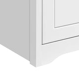 Yaheetech Nightstand with 2 Drawer and 1 Open Shelf, 29" Tall Bedside Table Wooden Flie Cabinet Telephone Table Bed Side Table with Storage for Bedroom White Yaheetech