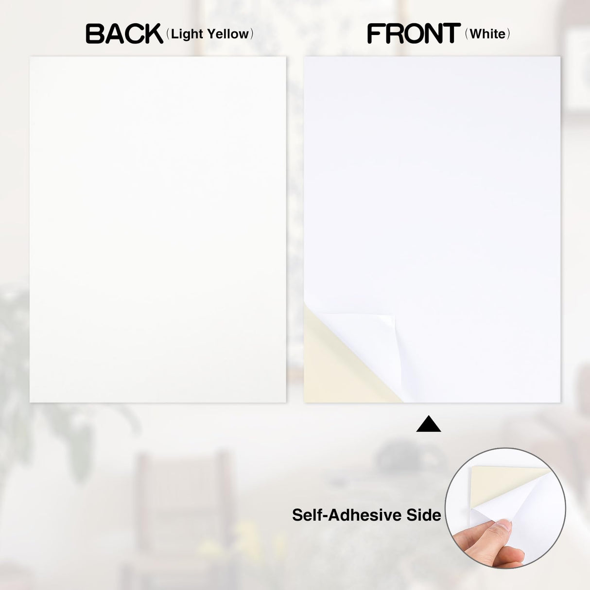 Self Stick Mounting Board 11 X 14 inch, for Cross Stitch, Photo Frame Backing （4 Pack） AXELIP