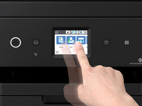 Epson Workforce WF-2860 All-in-One Wireless Color Inkjet Printer, Black - Print Scan Copy Fax - Ethernet NFC Auto 2-Sided Borderless Printing, 14 ppm, 4800 x 1200 dpi, 30-Sheet ADF, Voice Activated Epson