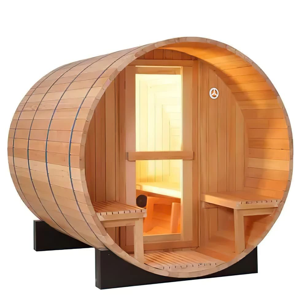 Vindar Sauna Room Air Vent 3.74" Round Pine Wooden Sauna Adjustable Exhaust Air Ventilation for Barrel Sauna, Sauna Room, Steam Room Exhaust Ventilation Vindar