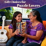 Fsolis Book Nook Kit Día De Muertos - 3D Wooden Puzzles for Adults DIY Miniature House Bookshelf Decor Decorative Bookends Gifts for Women Book Lovers (Plaza de Los Muertos)