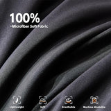 COZYART Full Comforter Set 7 Pcs, Black and Red Bed in a Bag, All Season Lightweight Soft Reversible Bedding Sets, 1 Comforter, 1 Flat Sheet, 1 Fitted Sheet, 2 Pillow Shams, 2 Pillowcases COZYART