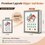 CYANFOUR 2026 New Embroidery Stitch Book Kit for Adults Beginners, Cross Stitch Kit with Step-by-Step Guide and Video, Threads and Needles, Portable Crafts Gift for Adults