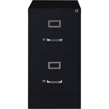 Lorell 2-Drawer Vertical File with Lock, 15 by 26-1/2 by 28-3/8-Inch, Black Lorell