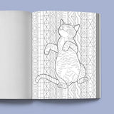 Stress Relief Cat Coloring Book: Calming and Adorable Designs for Adults WoodArtSupply