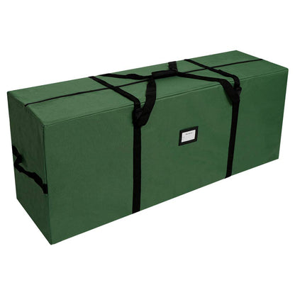 OurWarm Christmas Tree Storage Bag Extra Large Heavy Duty Storage Containers with Reinforced Handles Zipper for 7.5ft Artificial Tree, 50" x 15" x 20" 600D Oxford Xmas Holiday Tree Storage Bag, Green