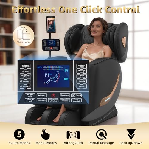 VireoNest 2026 Massage Chair Full Body, Zero Gravity Massage Chair Recliner - Upgraded 10-Point Roller, Heating, Airbags, Foot Roller, Shiatsu Full Body Massage Chairs, Gift for Parent VireoNest