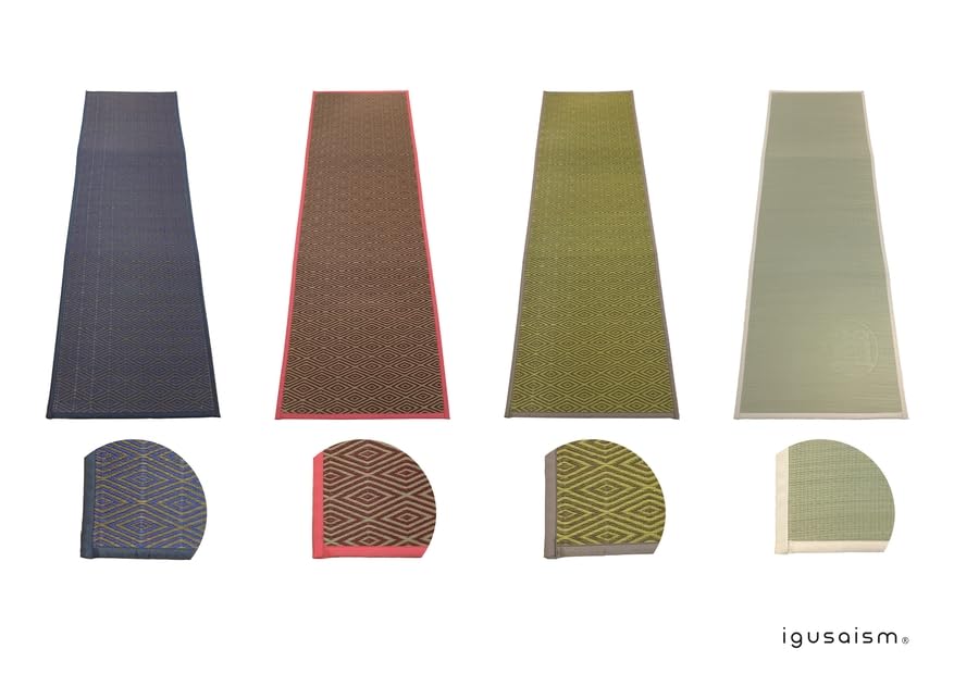 Igusa Yoga/Pilates Mat made in Japan, Organic Japanese Quality Tatami Mat, Exercise Mat, Tatami Rug, Non-slip Deodorant Workout Mat (Natural) 大島屋