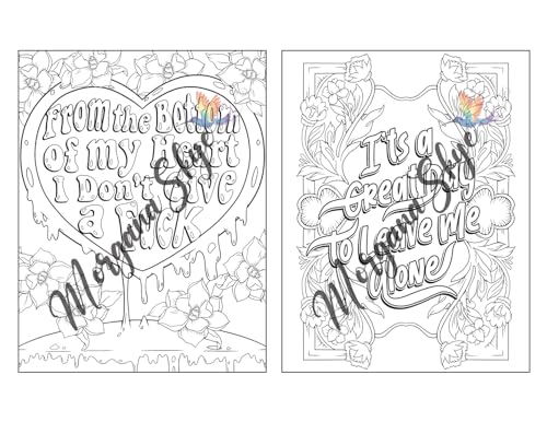 Swear Word Coloring Book for Moms: Motivational Quotes and Doodle Therapy for Stressed Out Moms Who Deserve a Break (and a Glass of Wine!) WoodArtSupply