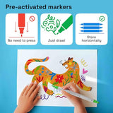 ARTISTRO 24 Acrylic Paint Pens, Acrylic Paint Markers, Fabric Markers for Textile, Canvas, Rock, Glass, Wood, Paper, Pumpkin, DIY, Paint Markers for Kids and Adults (Dual Tip Dot + Fine) ARTISTRO