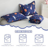 CIMVI Space Rocket Universe Quilt Set Twin for Kids Boys Bedding Sets with Pillowcase Soft Microfiber Bedspread Lightweight Cute Summer Quilted Blanket All-Season CIMVI