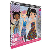Fashion Angels Fashion Design Sketch Portfolio - Sketch Book for Beginners, Sketch Pad with Stencils and Stickers for Kids 6 and Up, Brown(Covers May Vary) Fashion Angels