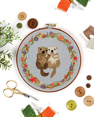 Animal Embroidery Workbook: Step-by-Step Techniques & Patterns for 30 Cute Critters & More (Landauer) Designs include Foxes, Sloths, Hedgehogs, Giraffes, Cats, Chickadees, Pandas, Bees, Flowers & More Fox Chapel Publishing