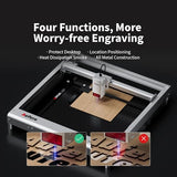 Aufero Laser Engraver 20000mW Laser Cutter Machine with 40L Air Assist Large Working Area Laser Engraver Machine for Wood, Metal, Acrylic,Leather Wood Laser Engraver with APP Control Aufero