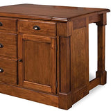 Aspen Rustic Cherry Kitchen Island by Home Styles homestyles