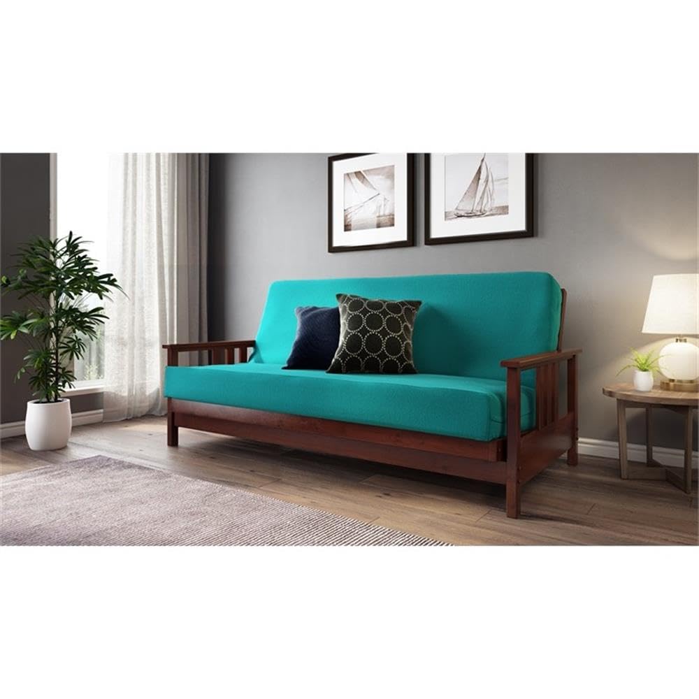 Strata Furniture Queen Sized Durango All Wood Futon Frame in Dark Cherry