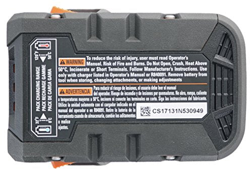 Ridgid Genuine OEM AC840085 1.5 Amp Hour 18V Compact Lithium Ion Power Tool Battery with Onboard Fuel Gauge and Flat Standing Base RIDGID