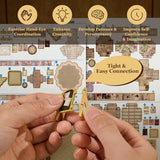 fifijoy DIY Miniature Dollhouse Kit - Jewelry Shop DIY Miniature House Kit for Adults and Teens, 3D Wooden Puzzle Tiny House Model with LED Light, Unique Gift for Family, Friends (Vitrine’s Tale)