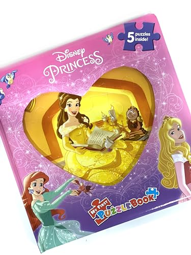 Disney Princess My First Puzzle Book - Jigsaw Puzzles for kids, 10-page board book, 5 puzzles to enjoy