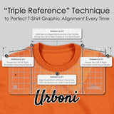 (Upgraded - XL Size) Tshirt Ruler Guide Vinyl Alignment - Shirt Measurement Tool Placement Center Design, DTF Template, Left Chest Logo, Accessories for Cricut, Heat Press Sublimation Iron on HTV Urboni