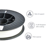 PVA Filament, Water Soluble Support 3D Printer Filament 1.75mm 0.5KG Spool for 3D Printers, Natural TRONXY