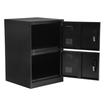 DYRABREST Metal Office Storage Locker 9 Door Industrial Style Home Storage Cabinet Locker Storage Organizer Cabinets with Lock for Employees Home Office School Classroom Gym Lockers