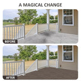 36 PCS 12x12 Interlocking Deck Tiles - All-Weather Waterproof Outdoor Pavers for Pool Decks, Balconies, Backyards & Porches, Chocolate SAILARY