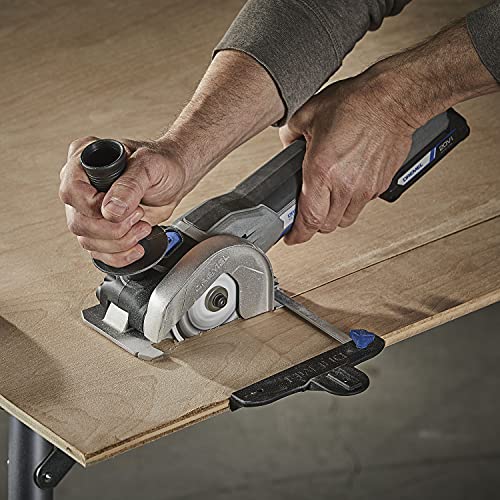 Dremel US20V-01 Compact Circular Saw Tool Kit with (1) 20V Battery, (3) Cutting Wheels & Storage Bag - 15,000 RPM - Ideal for Flush Cutting, Plunge - WoodArtSupply