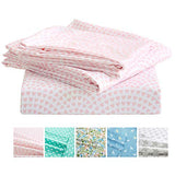 Vonty Kids Bed Sheets Twin Pink Heart Printed Sheets for Girls, Soft Lightweight Microfiber Easy Wash Bedding Set (1 Fitted Sheet + 1 Flat Sheet + 1 Pillowcase) Vonty