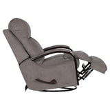 Catnapper Thomas Swivel Glider Recliner in Graphite Gray Polyester Fabric Catnapper