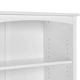 Camaflexi Shaker Style Bookcase, 72", White Camaflexi