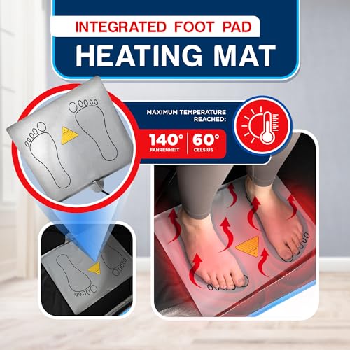 TopMaster Compact Infrared Home Easy Sit-in Design, Spa Size, Detox Therapy, Foldable Chair, Energy Efficient, Zippers for Reading, 1300W Power, Max 140°F Sauna, Black TopMaster