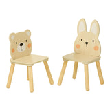 OOOK Kids Wooden Animal Chairs, Including Rabbit and Bear Chair, Kids Playroom Furniture for Eating, Reading, Playing OOOK