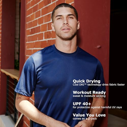 Hanes mens Sport Cool Dri Performance Tee fashion t shirts, White, Large US Hanes
