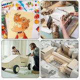 8 Pack Basswood Sheets for Crafts - 12 x 16 x 1/4 Inch 6mm Thin Plywood Sheets Unfinished Bass Wood Boards for Arts and Crafts, Painting, Pyrography, Wood Engraving, Wood Burning, Architectural Models ACXFOND