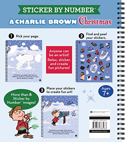 Brain Games - Sticker by Number: A Charlie Brown Christmas Publications International, Ltd.