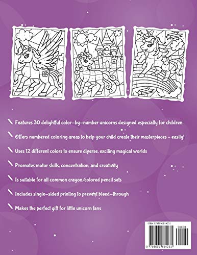 Unicorn Color By Numbers for Kids Ages 4-8: Unicorn Coloring Activity Book | Adorable Children's Book Filled with 30 Magical Horses Independently Published