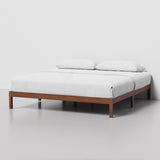 LIFEMENT Classic Wood Platform Bed Frame, Essential, Noise Free, Under Bed Storage, No Box Spring Needed, Easy Assembly (Cherry, King (U.S. Standard)) LIFEMENT