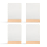 PYD Life 4 Pack Sublimation LED Acrylic Photo Frames Night Lights Glitter Blanks 6" x 8" with Warm Color Light,with Wood Stand for Heat Press Machine Printing PYD Life