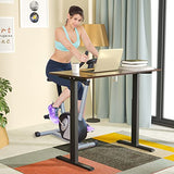 COSTWAY Crank Standing Desk Frame, Manual Hand Crank Workstation Base, Ergonomic Sit to Stand Base w/Foldable Crank Handle, Hook, Cable Management Rack (Black) COSTWAY
