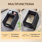 MEEXPAWS Cat Litter Box Enclosure Furniture Hidden, Cat Washroom Bench Storage Cabinet | Extra Large 36'' x 20'' x 20''| Dog Proof | Waterproof Inside/Easy Clean | Easy Assembly | Odor Control MEEXPAWS
