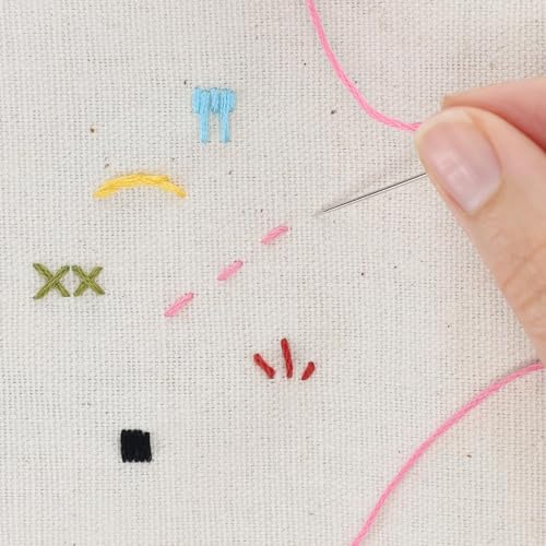 LEISURE ARTS Embroidery Kit 6 Inch Wheat - Beginner Hand Stitching Kit with Hoop, Needle, Thread, Printed Fabric, and Instructions for Adults and DIY Crafters