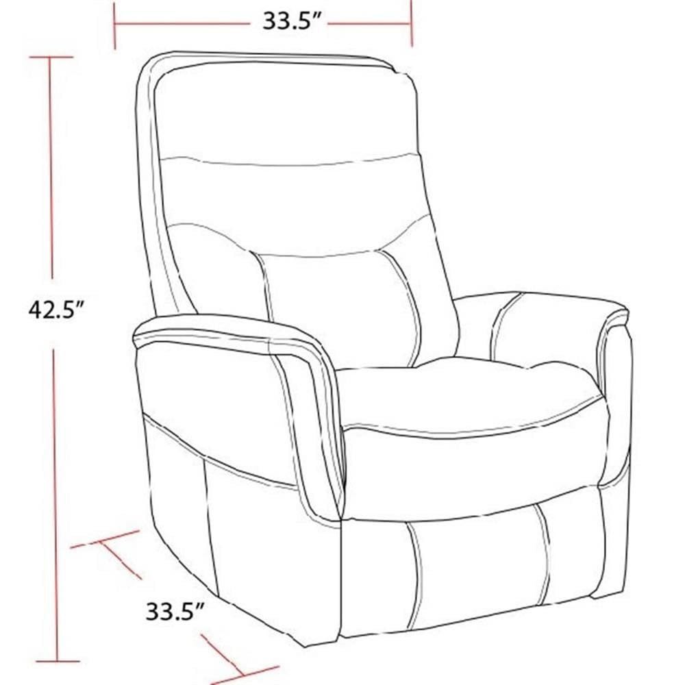 Pemberly Row Traditional Fabric Brown Swivel Glider Recliner (Two Pack) Pemberly Row
