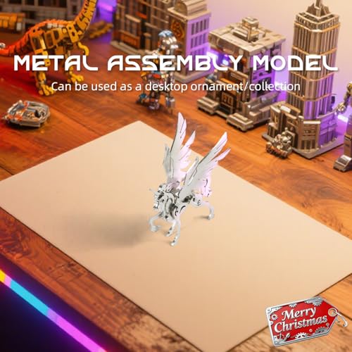 Kolotesame Mythical Forest Deer 3D Metal Puzzle Model for Adults, DIY Animal Sculpture 3D Model Kit Immersive Creative Building Model Art Desk Decor